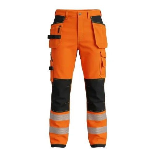 BoSafety COMBOPLUS-C2 darbinės kelnės 60 SHORT Hi-Vis Geltona/Juoda image 1