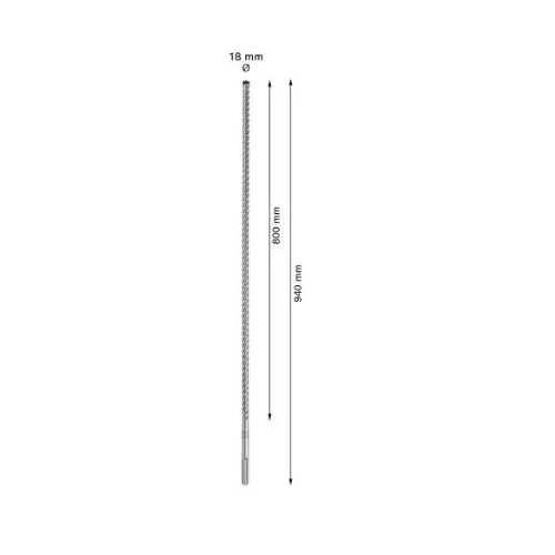Bosch SDS-max-8X grąžtas gelžbetoniui 18x800x940 mm image 2