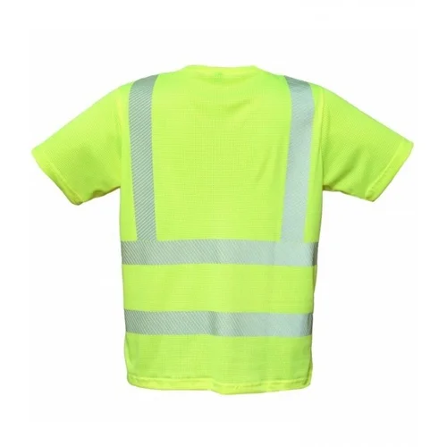 BoSafety TS-AEROMESH-RC-C2-0300 marškinėliai (100% perdirbtas audinys) - 3XL, Hi-Vis Geltona image 3