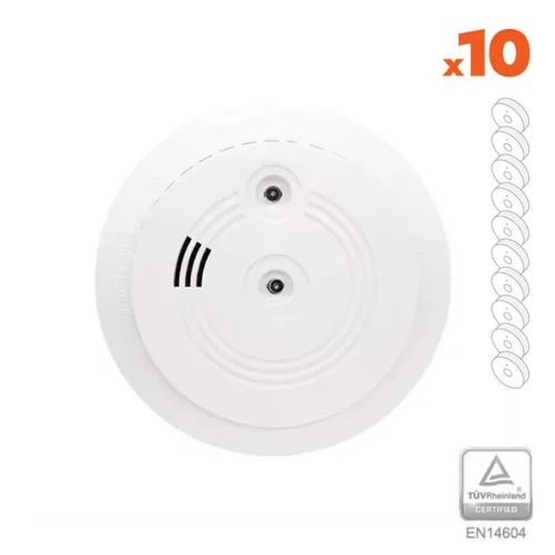 Dūmų ir anglies monoksido (smalkių) detektorius AD-700S (10 vnt.) image 1