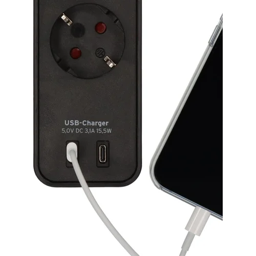 BRENNENSTUHL ECOLOR buitinis ilgintuvas 1,5 m, 2 USB-C image 2