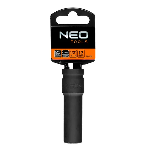 NEO Ilga smūginė galvutė 1/2'', 12 mm, Cr-Mo image 2