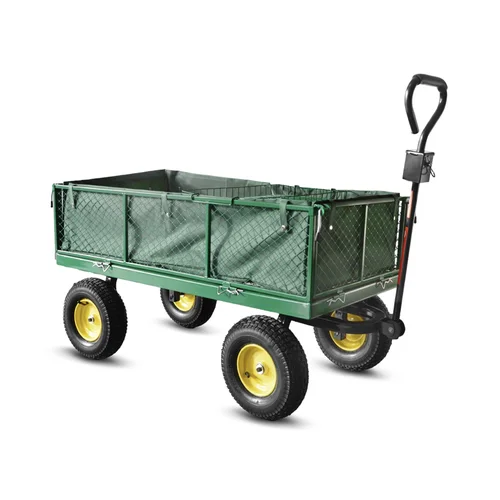 Plieninis vežimėlis su nuimamu brezentu, 500 kg image 1
