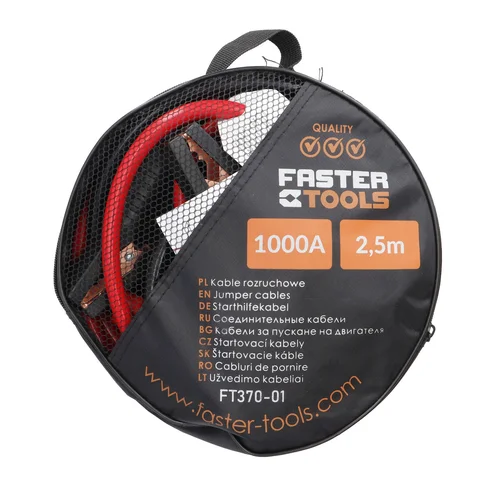 FASTER TOOLS FT370-01 Užvedimo laidai 2,5 m 1000 A image 2