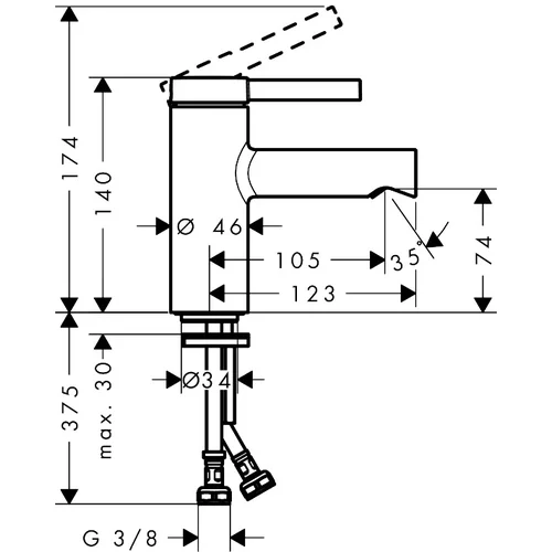 Hansgrohe Zesis S 74711000 Praustuvo maišytuvas image 2