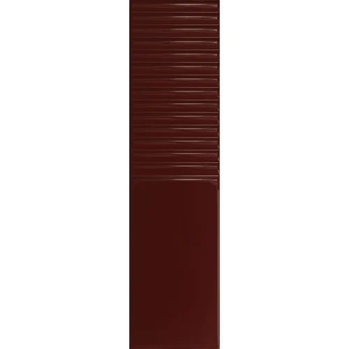 Keraminės sienų plytelės Groove burgundy 2 gloss, 29,8x7,8 cm image 1