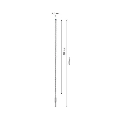 Bosch SDS-plus Grąžtas betonui 8x400x465 mm, 1 vnt. image 3