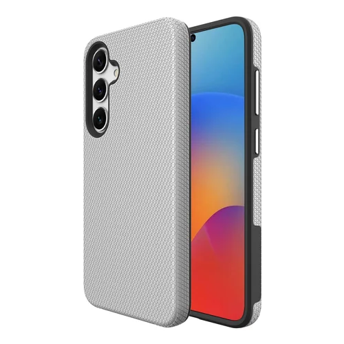 Dėklas Perfectionists Triangle Case Samsung S721 S24 FE sidabrinis image 1