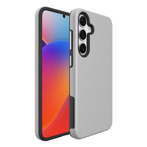 Dėklas Perfectionists Triangle Case Samsung S721 S24 FE sidabrinis image 2