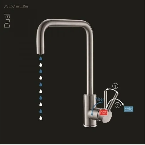 ALVEUS Dual virtuvinis maišytuvas, smėlinės granito spalvos image 2