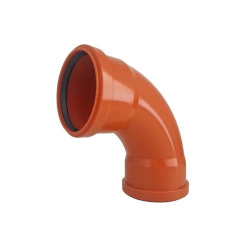 Magnaplast Lauko kanalizacijos dvimovė alkūnė, Ø 110 mm, 87° image 1