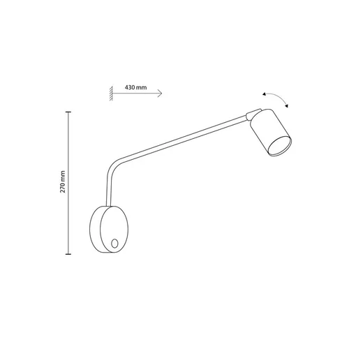 TK Lighting Logan 4743 Sieninis GU10 10 W image 3