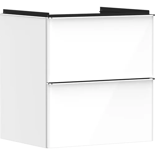Hansgrohe Xelu Q 54023000 spintelės korpusas, blizgi balta, chromo rankenos apdaila image 1
