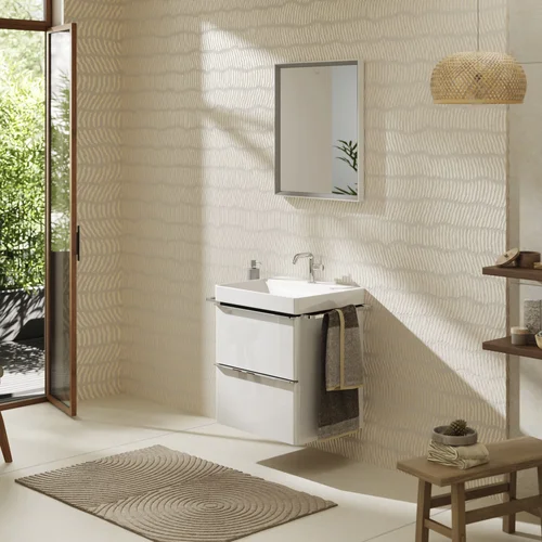 Hansgrohe Xelu Q 54023000 spintelės korpusas, blizgi balta, chromo rankenos apdaila image 2