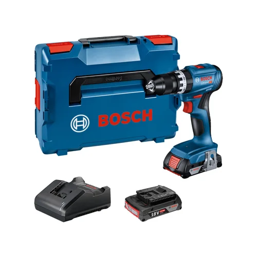 Bosch GSB 18V-45 gręžtuvas-suktuvas, 18V, 2x2.0Ah image 1