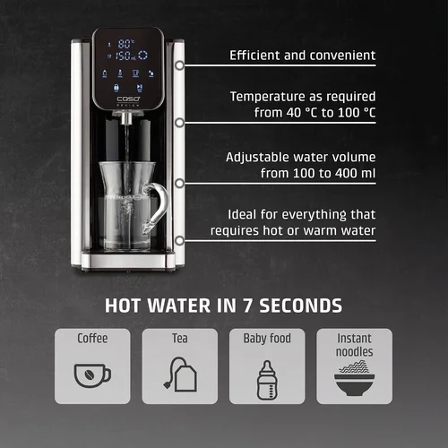 CASO HW 666 Inox 2,7 L karšto vandens dozatorius image 3