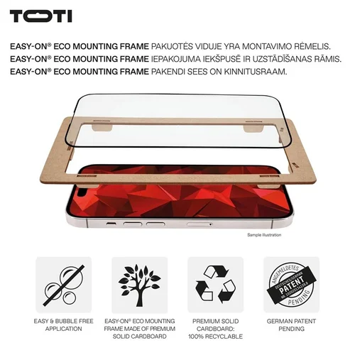 Toti Premium iPhone 16 Pro Max stiklas 9H image 3