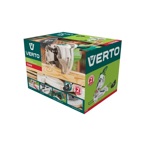 VERTO Skersavimo pjūklas 1500 W 210 mm image 2