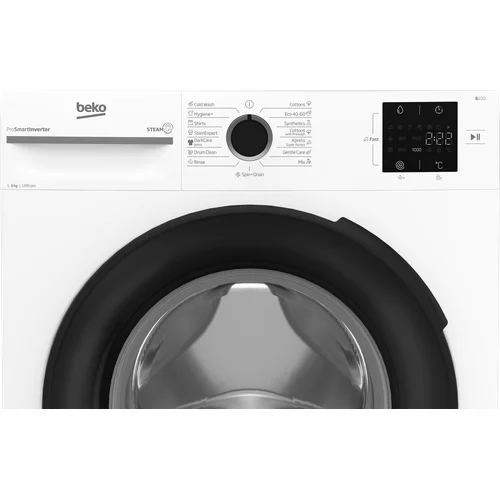 Beko BM1WFSU36233WB skalbimo mašina, 6 kg, balta image 3