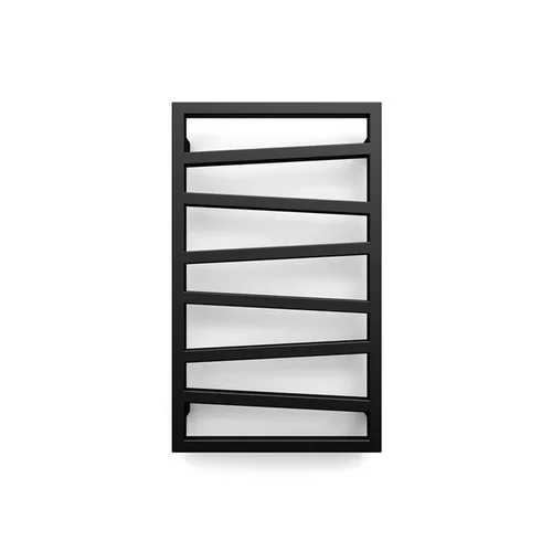 TERMA ZigZag 500 mm x 835 mm Juodas vandeninis rankšluosčių džiovintuvas image 1