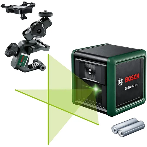 Bosch Quigo Green Kryžminių linijų lazeris MM2 su stovu image 1