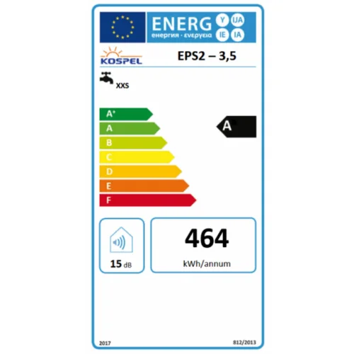 Momentinis vandens šildytuvas Kospel EPS2 Twister, 3.5kW image 2