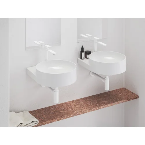 EL 014.10WV Praustuvo maišytuvas 220 mm be dugno vožtuvo White Velvet image 1