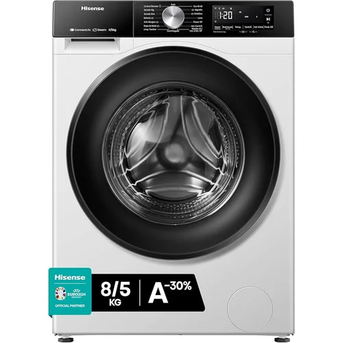 Hisense WD3S8043BW3 su džiovinimo funkcija image 1