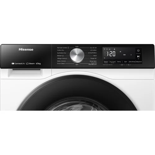 Hisense WD3S8043BW3 su džiovinimo funkcija image 2