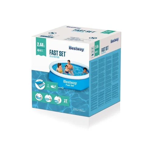 BESTWAY 57448 Pripučiamas baseinas 244×61 cm image 3