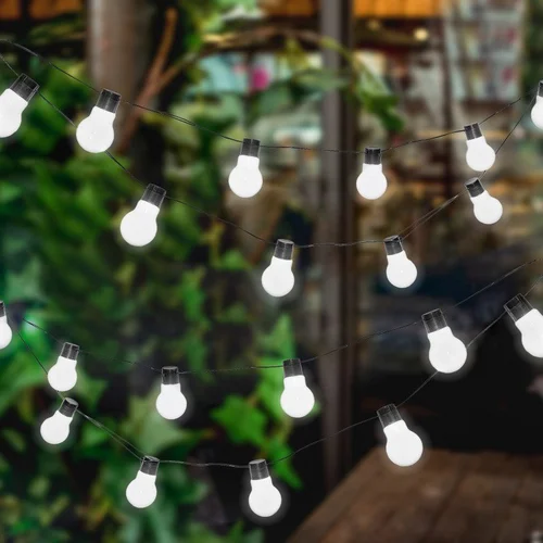 LED lempučių girlianda su saulės baterija, 2 m image 2