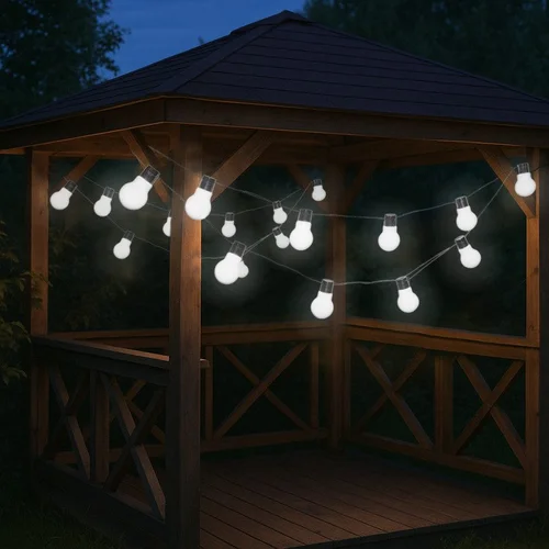 LED lempučių girlianda su saulės baterija, 2 m image 3