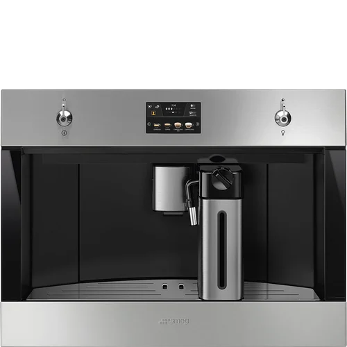 SMEG CMS4303X Nerūdijančio plieno įmontuojamas kavos aparatas image 1