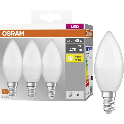Osram LED B40 E14 balta 4,9W 470 lm image 2