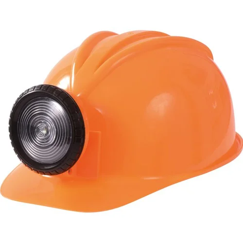 Apsauginis šalmas su šviesiai oranžine spalva image 1