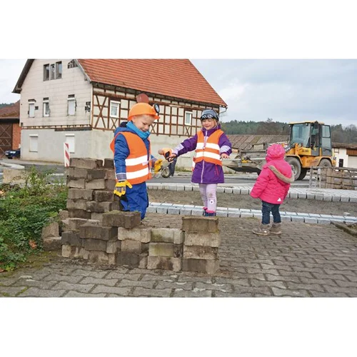 Apsauginis šalmas su šviesiai oranžine spalva image 2