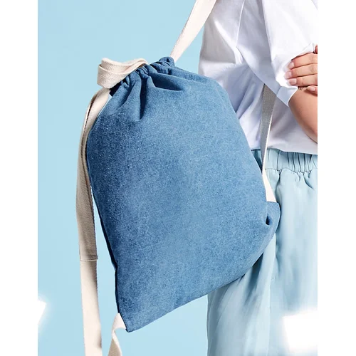 BG642 sportinis medvilninis maišelis – Vieno dydžio, Light Denim image 2