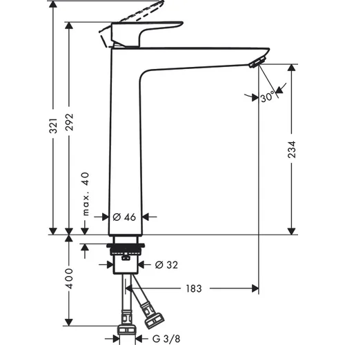 Hansgrohe Talis E 71717000 Chromo image 2