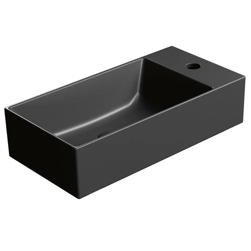 GSI KUBE X praustuvas 50x25 cm juodas matinis image 1