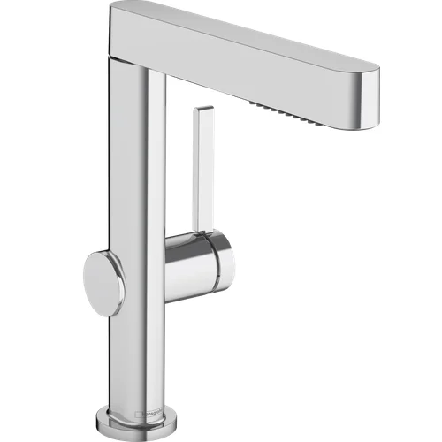 Hansgrohe Finoris 76063000 praustuvo maišytuvas su ištraukiamu dušeliu Chromo image 1