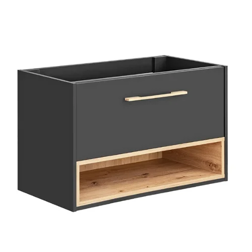 COMAD BORNEO COSMOS 821 FSC vonios spintelė 80 cm Pilka image 1