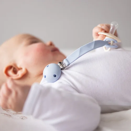 BabyOno čiulptuko laikiklis silikoninis mėlynas 1469/02 image 3
