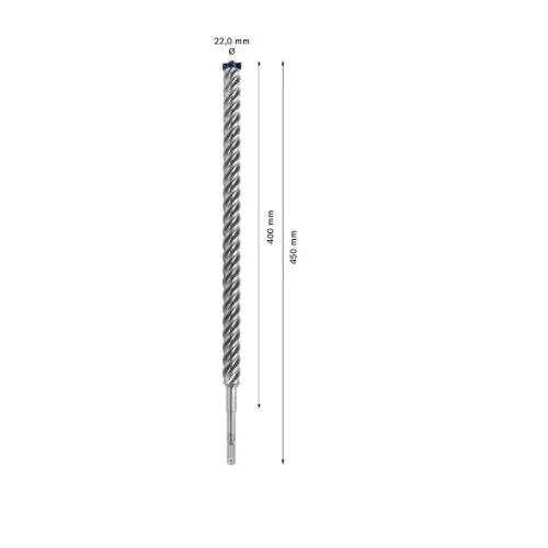 Grąžtas betonui Bosch SDS-plus, 22x400x450mm, 1 vnt. 2608900147 image 3