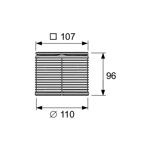 TECE TECEdrainpoint S100 mm rėmelis su varžtais dekoratyvinėmis grotelėmis image 2