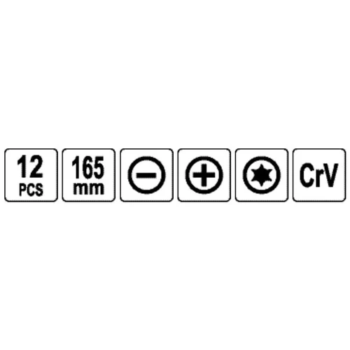 Precizinių atsuktuvų rinkinys su kabliukais, 12 vnt image 2