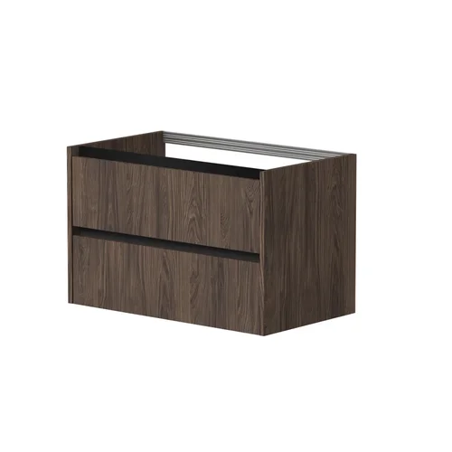 KAME CITY Apatinė spintelė po praustuvu 80 cm Rudas ąžuolas image 1