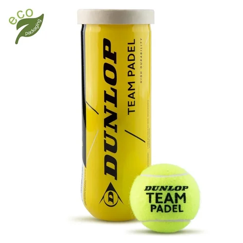 Dunlop TEAM padelio kamuoliukų rinkinys, Žalia, 3 vnt. image 1