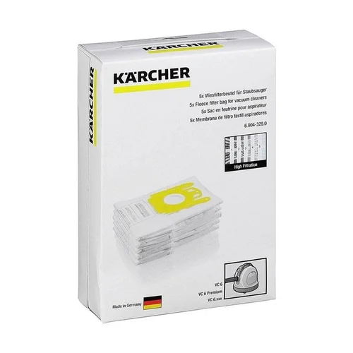 Kärcher 6.904-329.0 dulkių siurblių maišeliai, 5 vnt image 1