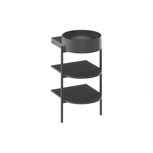 RAVAK CS Yard 40 cm matinė juoda spintelė po praustuvu image 1