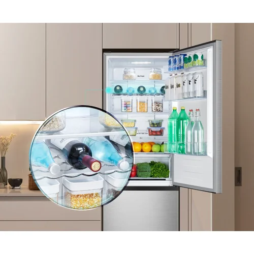 Hisense RB390N4CCD Dviejų durų Nerūdijančio plieno šaldytuvas image 2